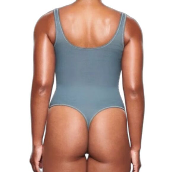 NWT SKIMS COTTON RIB BODYSUIT - Size L | Kyanite - Picture 4 of 5